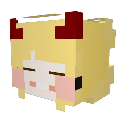 bboyam_030 Minecraft avatar head, 3D render