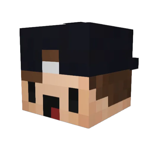 bboymoorenoo Minecraft avatar head, 3D render