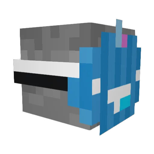 bbragg Minecraft avatar head, 3D render
