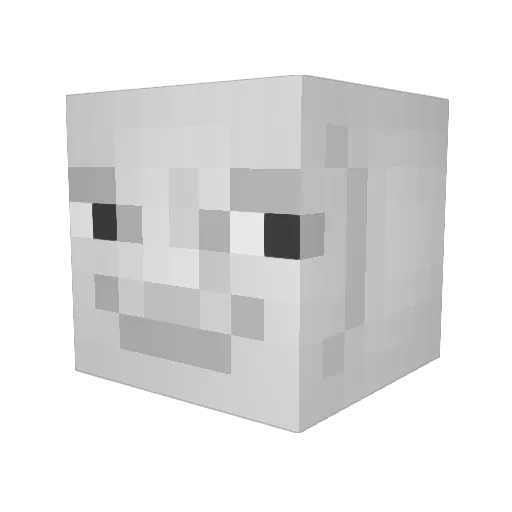 bbrazzalle Minecraft avatar head, 3D render