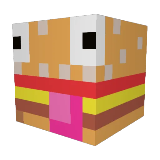 bbsrule Minecraft avatar head, 3D render