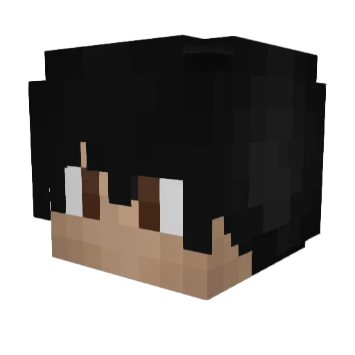 bbss90 Minecraft avatar head, 3D render