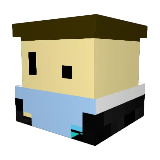 bbthebbgod Minecraft avatar head, 3D render