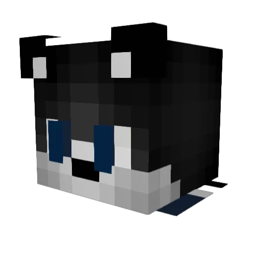 bbthedoggo Minecraft avatar head, 3D render