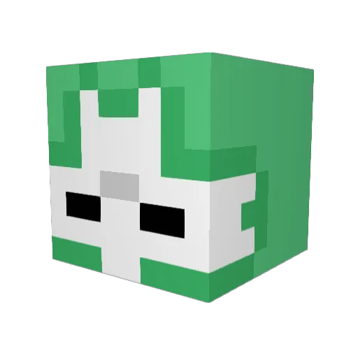 bbugsbonnie Minecraft avatar head, 3D render