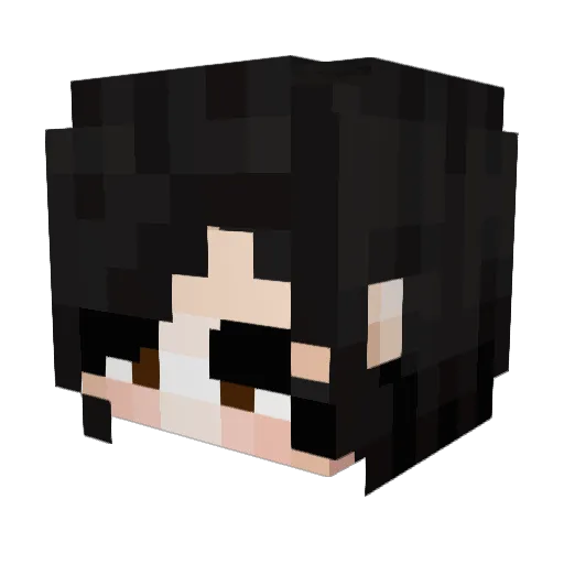 bbun0 Minecraft avatar head, 3D render