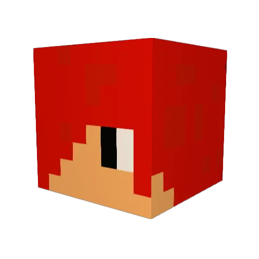 bbx71 Minecraft avatar head, 3D render