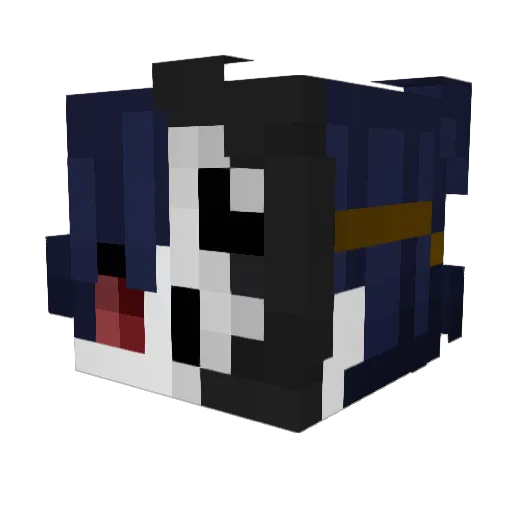 bby_wallo Minecraft avatar head, 3D render