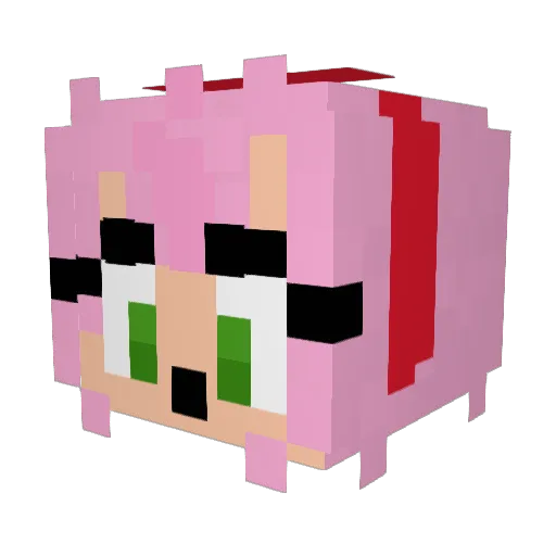 bbycakes11 Minecraft avatar head, 3D render
