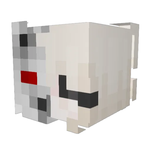 bbyhanna Minecraft avatar head, 3D render