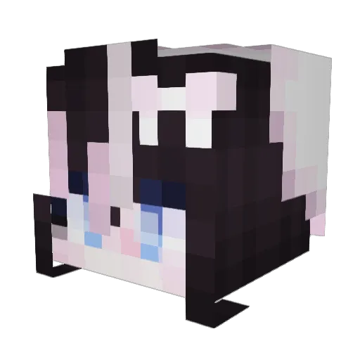 bbyjpg Minecraft avatar head, 3D render