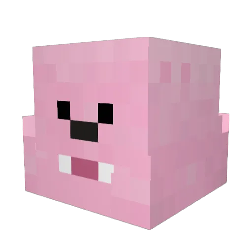 bbyl Minecraft avatar head, 3D render