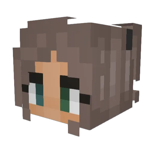bbyrose27 Minecraft avatar head, 3D render
