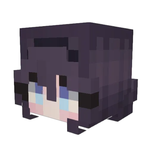 bc0660 Minecraft avatar head, 3D render