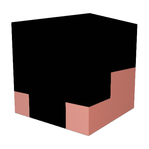 bc3cml Minecraft avatar head, 3D render