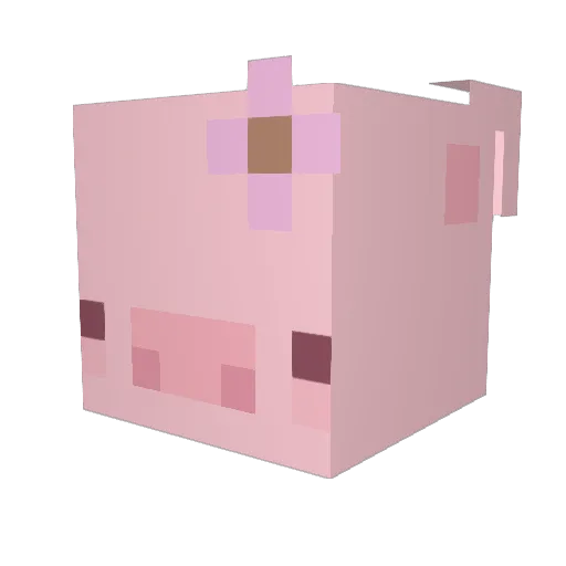 bca_0 Minecraft avatar head, 3D render