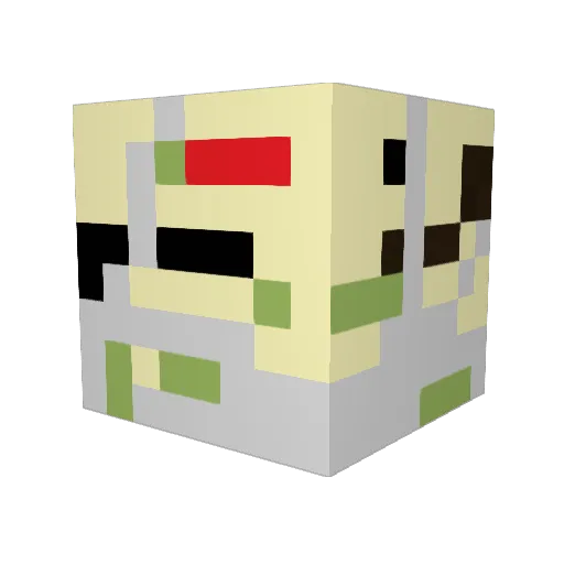 bcarpenter_25 Minecraft avatar head, 3D render