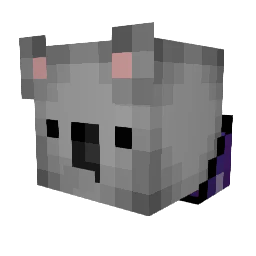 bcfenty Minecraft avatar head, 3D render