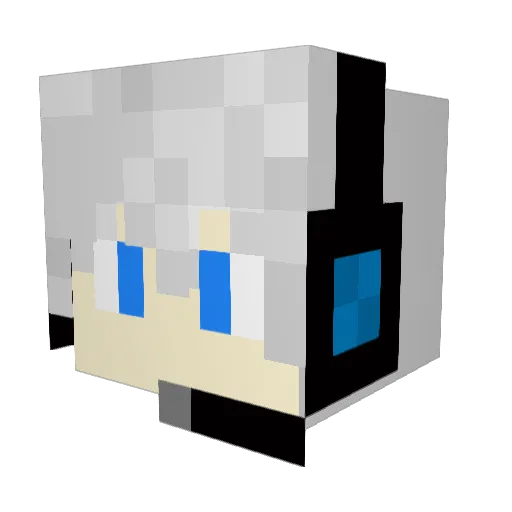 bcfs Minecraft avatar head, 3D render