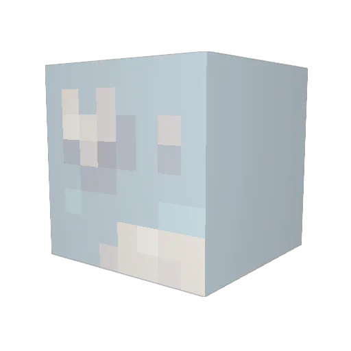 bchapstick Minecraft avatar head, 3D render