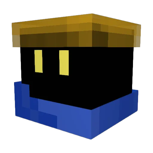 bcharron Minecraft avatar head, 3D render