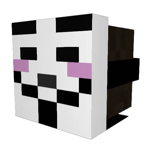bclick101 Minecraft avatar head, 3D render