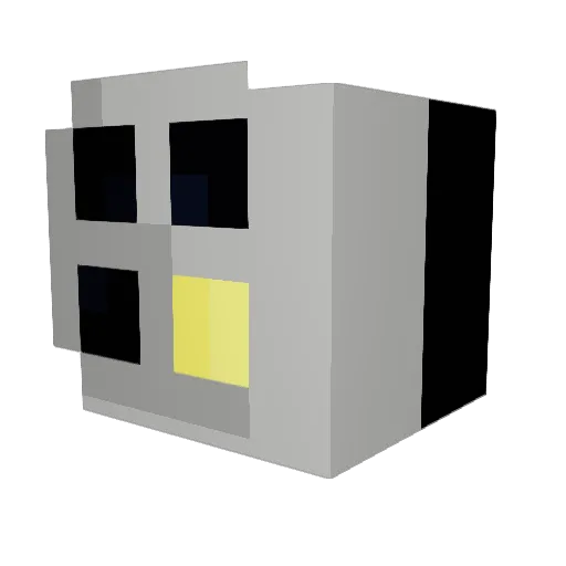 bcr_iv Minecraft avatar head, 3D render