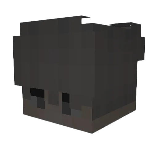 bcrisha Minecraft avatar head, 3D render