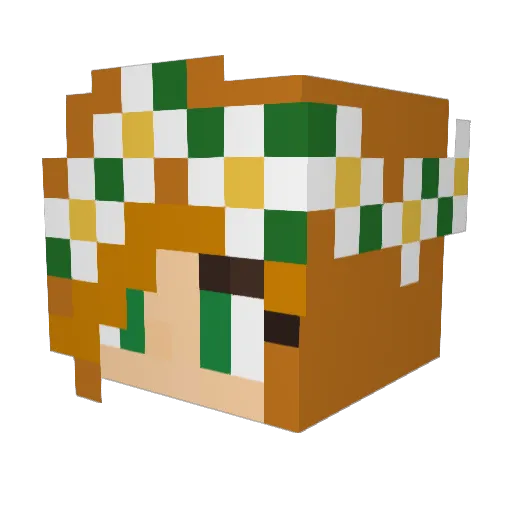 bcv209 Minecraft avatar head, 3D render