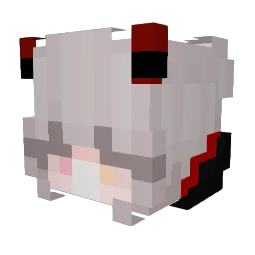 bcvy Minecraft avatar head, 3D render