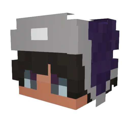 bcwk Minecraft avatar head, 3D render