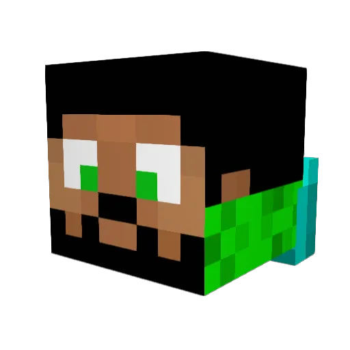 bdane2323 Minecraft avatar head, 3D render