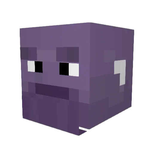 bdat Minecraft avatar head, 3D render