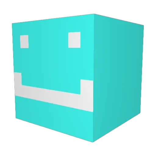 bdc0423 Minecraft avatar head, 3D render