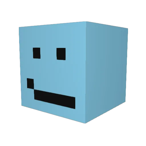 bdegen08 Minecraft avatar head, 3D render