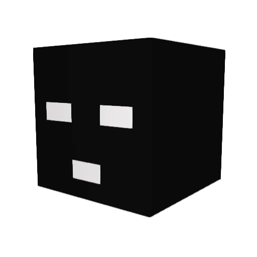 bdelanoche Minecraft avatar head, 3D render