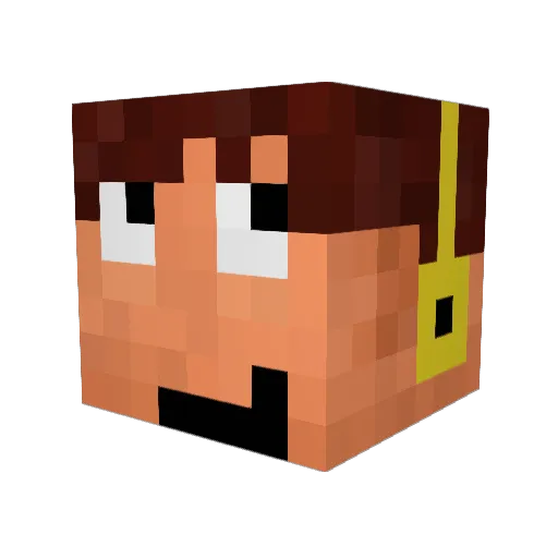 bdi555 Minecraft avatar head, 3D render