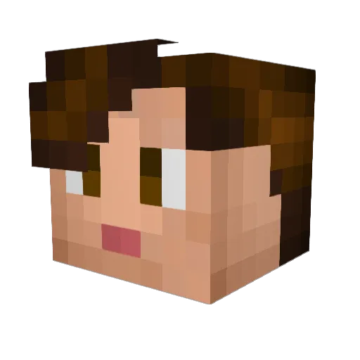 bdj28 Minecraft avatar head, 3D render