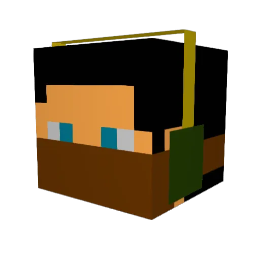 bdragon15 Minecraft avatar head, 3D render