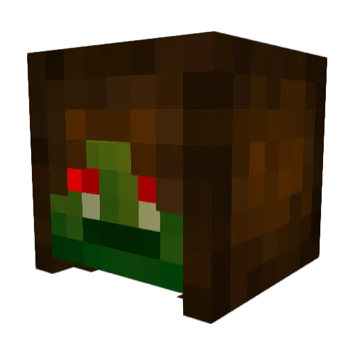bdwm Minecraft avatar head, 3D render