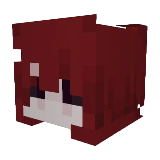 bdyholly Minecraft avatar head, 3D render