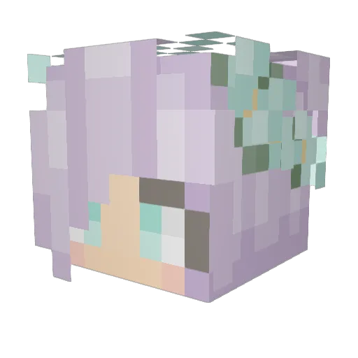 be11a Minecraft avatar head, 3D render