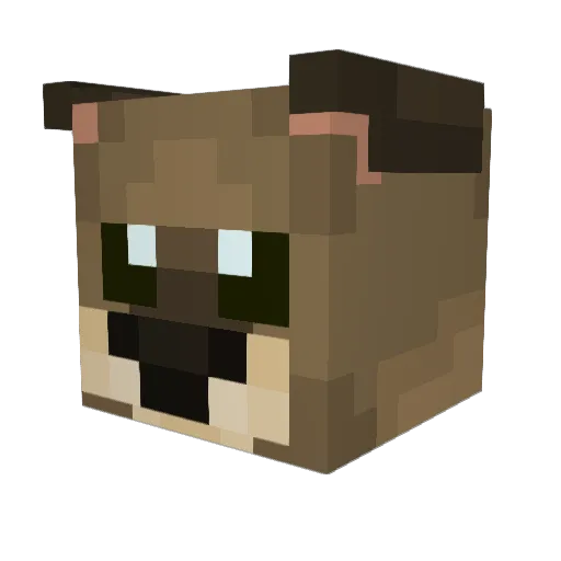 be1sey Minecraft avatar head, 3D render