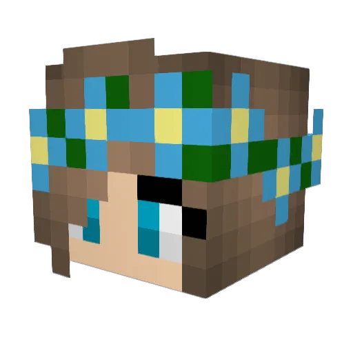 be_DarknesS Minecraft avatar head, 3D render