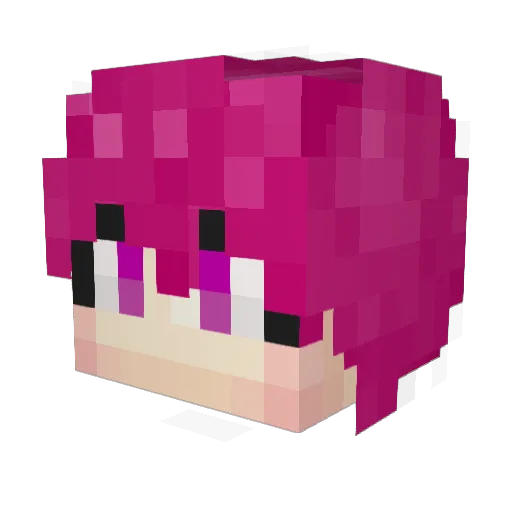 be_cosmos Minecraft avatar head, 3D render