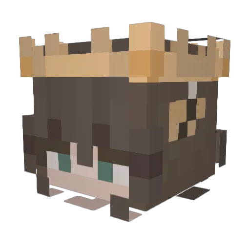 bea8606 Minecraft avatar head, 3D render