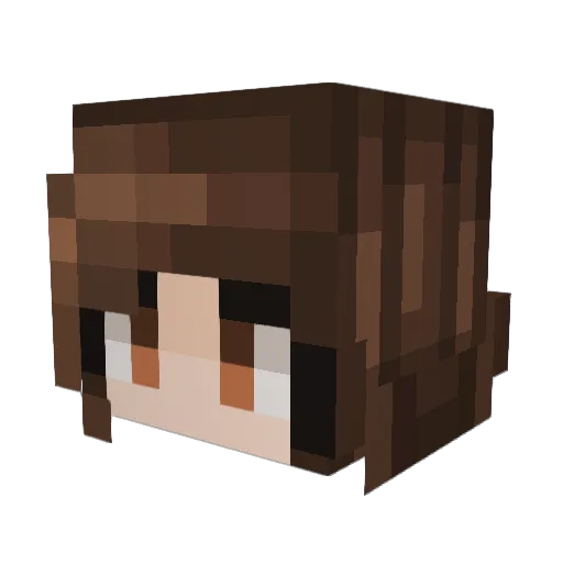 beaAnnie Minecraft avatar head, 3D render