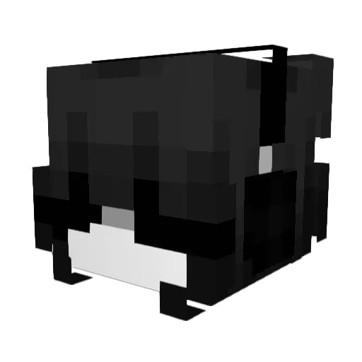 beaEqka Minecraft avatar head, 3D render