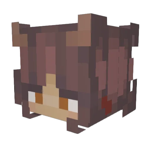 bea_boop Minecraft avatar head, 3D render