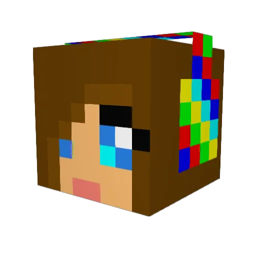 beachcute123 Minecraft avatar head, 3D render